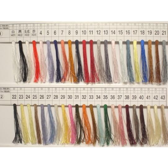 タイヤー絹穴糸 16号 20m 121色 色番4〜131まで 3個1セット : 特殊素材
