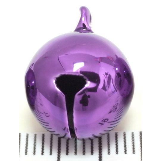 宝来鈴 バイオレット 4分 約幅13mm×高17mm 和鈴 携帯ストラップ