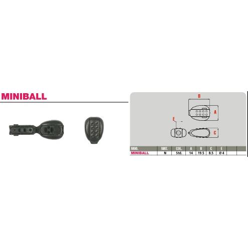 DUE EMME  MINIBALL プラスチック コードエンドストッパー  直径約2mm用   コード、紐、ゴムの端に｜tokushu-sozai｜06