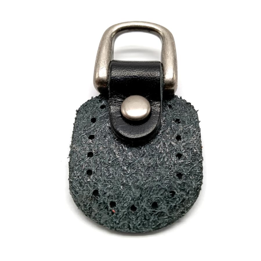 バッグ用本革アタッチメント小 2個入 長さ約45mm×横幅約25mm 黒