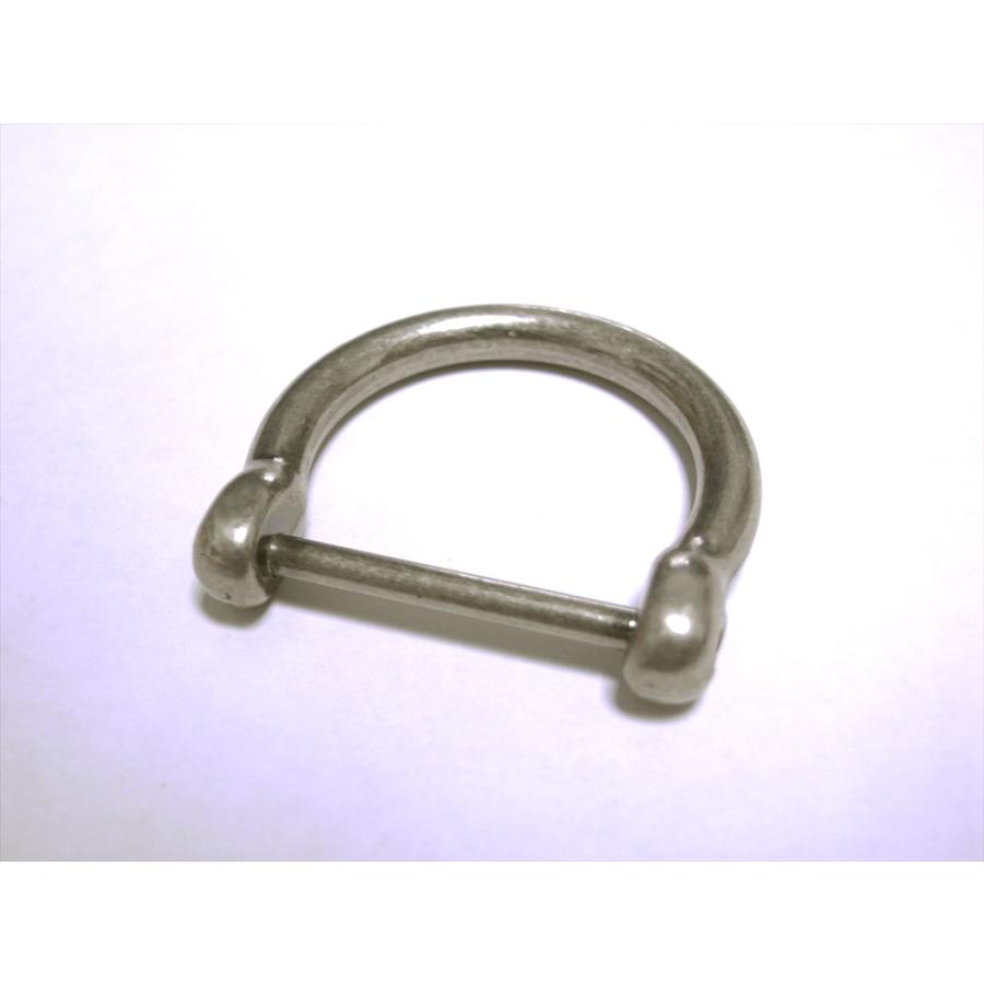 2個セット 金属 Dカン ネジ式 U字タイプ 約25mm巾ベルト用 