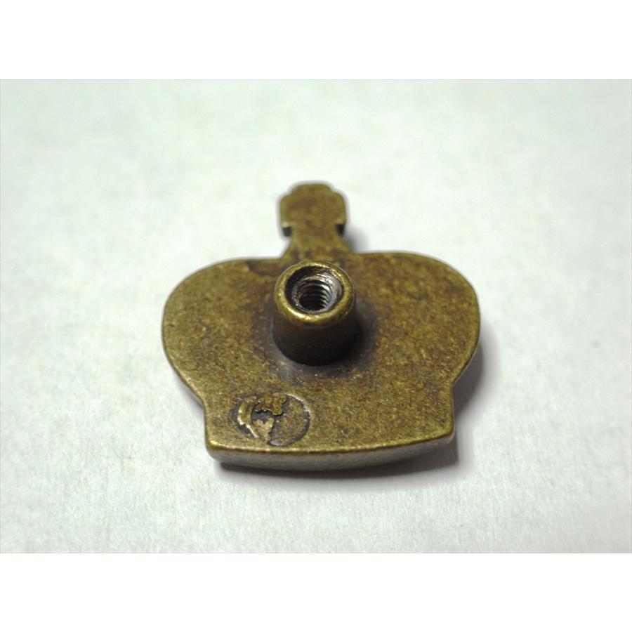 簡単取付け ネジ式飾りマグネットホック クラウン 王冠 アンティーク