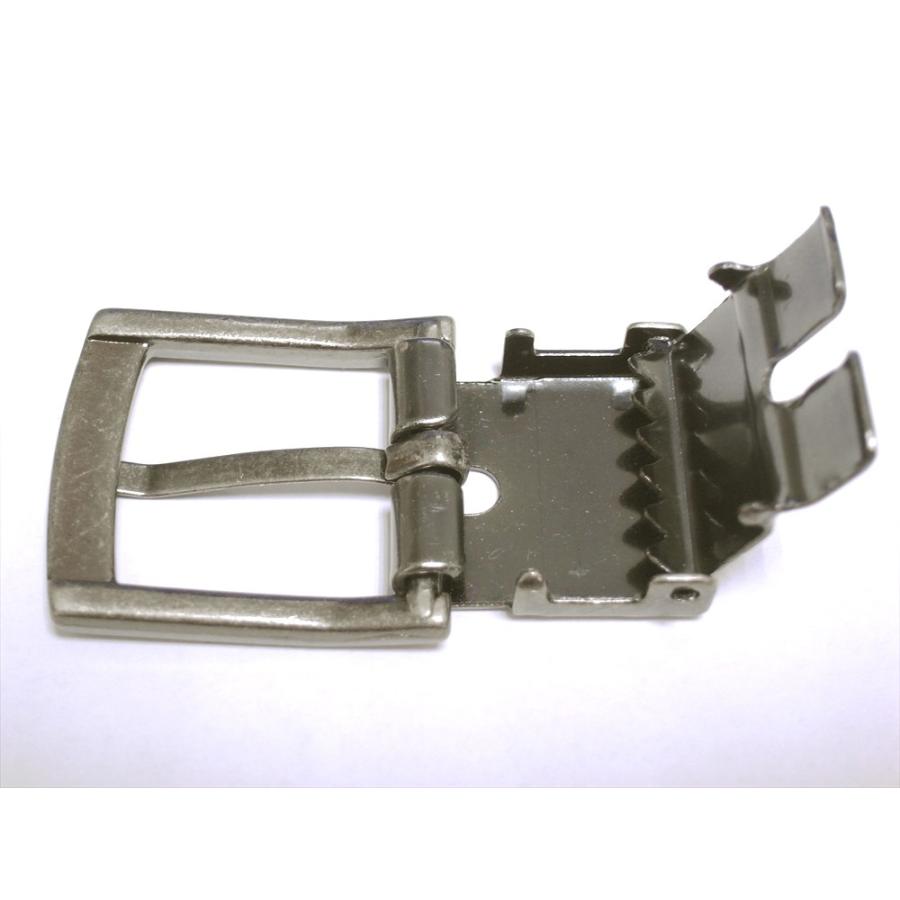 金属 ズボンベルト用バックル 約25mm巾ベルト用 アンティークシルバー