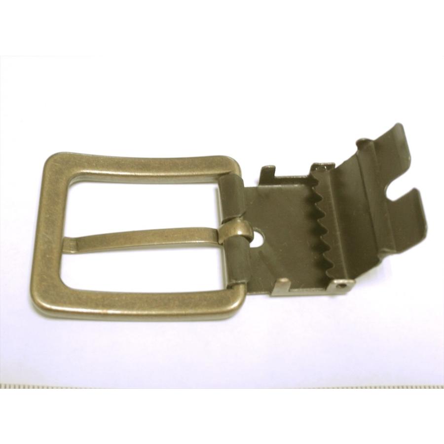 金属 ズボンベルト用バックル 約30mm巾ベルト用 アンティークゴールド