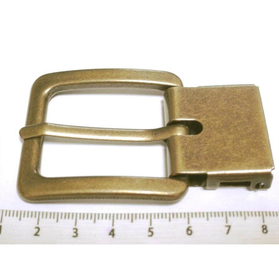 金属 ズボンベルト用バックル 約30mm巾ベルト用 アンティークゴールド