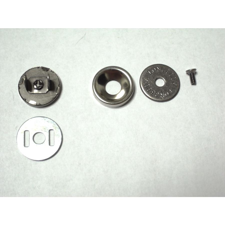 簡単取付け ネジ式飾りマグネットホック 四つ穴ボタン モチーフ