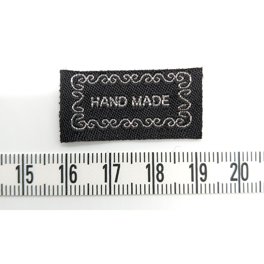 ハンドメイドタグ 縦16mm×横32mm ポリエステル製 3枚入り : 特殊素材