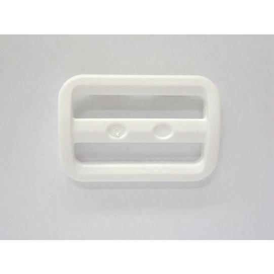 YKK LA38S プラスチック アジャスター 白 38mm巾用 ベルトの長さ調節