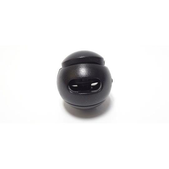 Due emme Ball プラスチック コードストッパー  直径約3mm用  1つ穴タイプ  コード、紐、ゴムの長さ調節などに｜tokushu-sozai