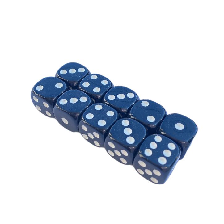 サイコロ 黒 10個セット 点字 6面 ダイス ボードゲーム 道具