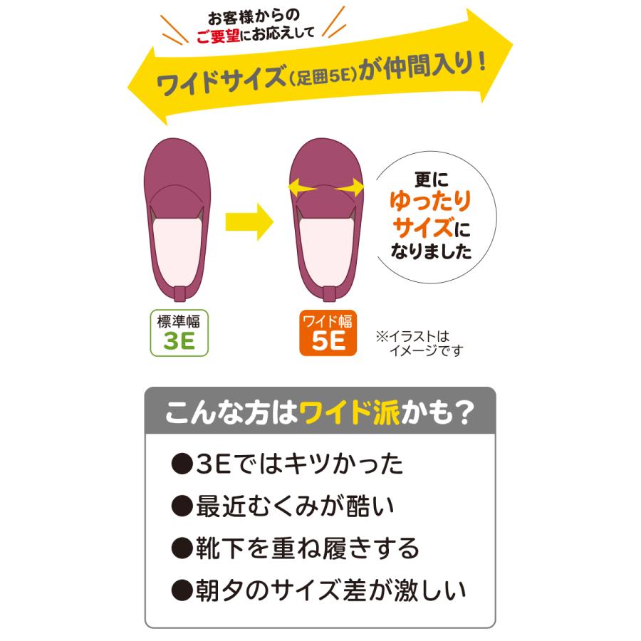 あゆみシューズ公式 ゆったり簡単スリップオン 5E 片方販売 左足のみ