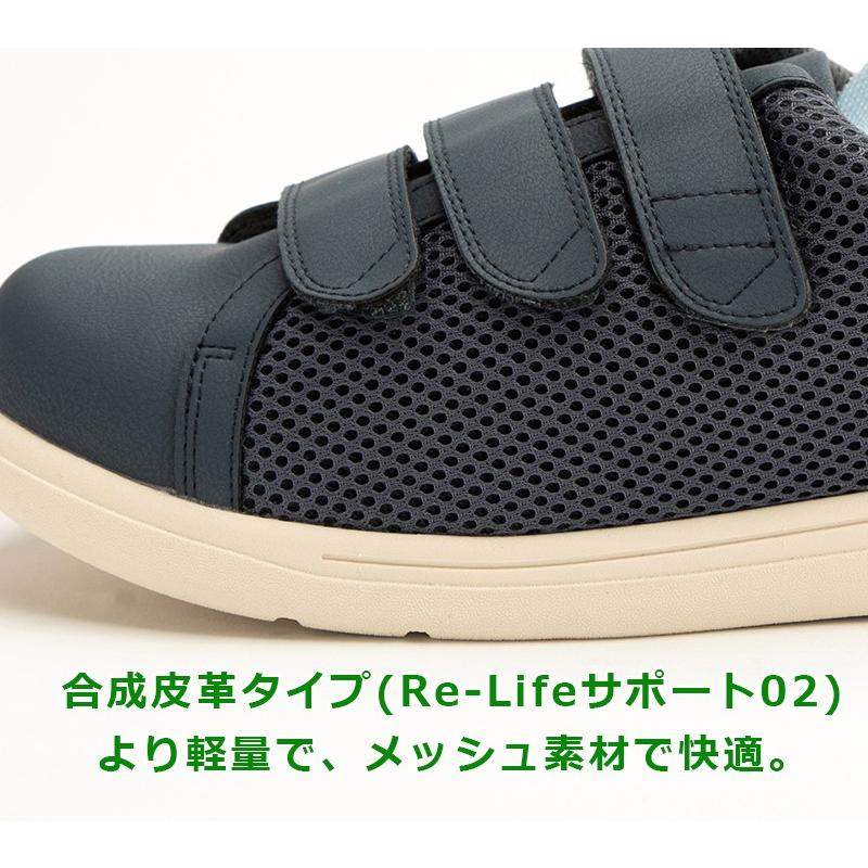 あゆみメディカル 公式 Re-Lifeメッシュ01 3E 両足セット 7502 徳武産業 外出用 外履き 装具対応