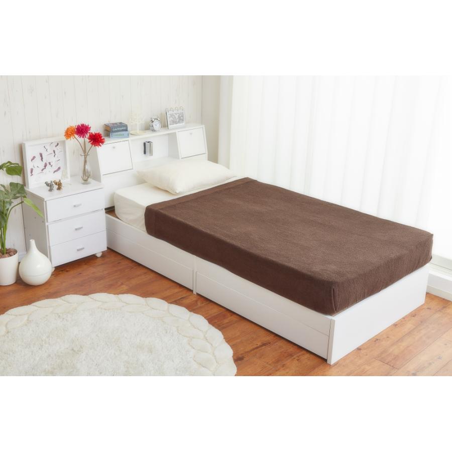 セミダブル ベッド フレーム 送料無料 Alloys(アロイス) 引出し付