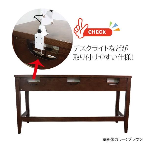 ダイニングテーブル　ダイニングベンチ　リビングデスク＆ベンチセット ホワイト　パイン材無垢　二人用　送料無料　平インテリア 