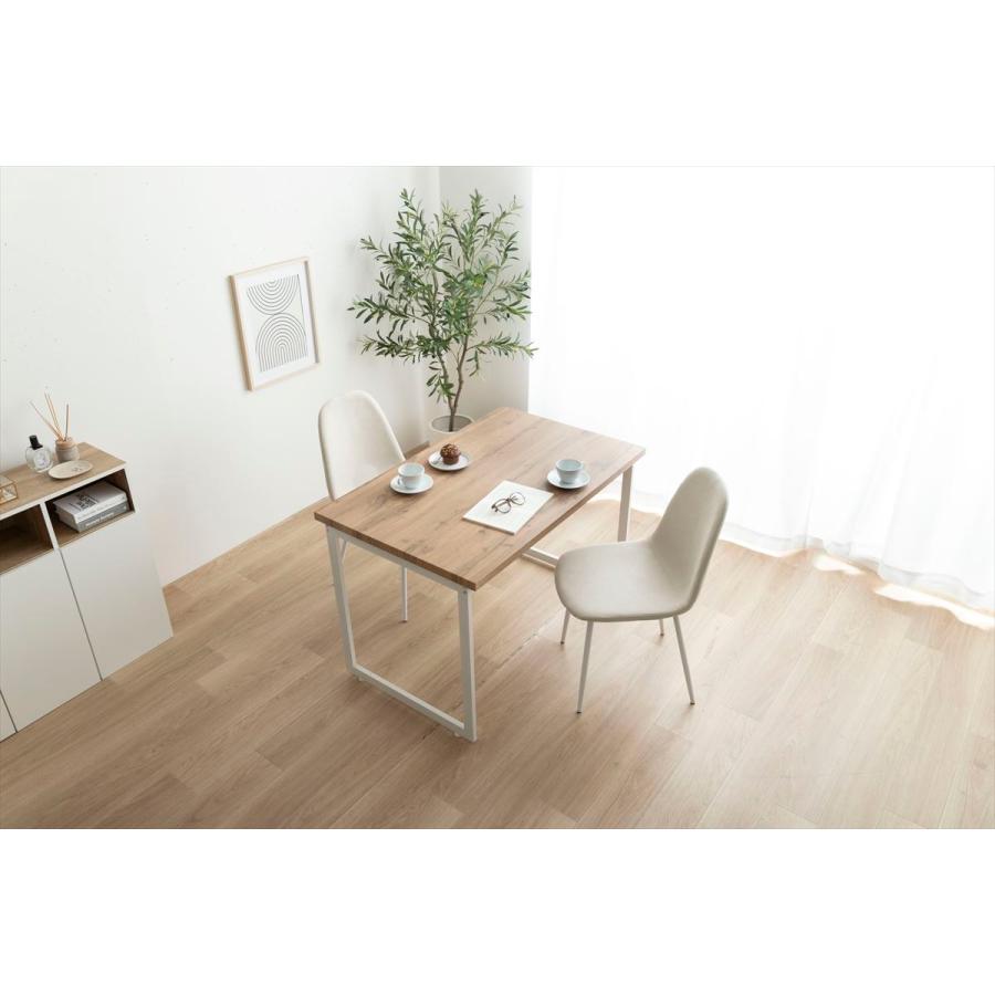 ダイニングセット 3点 2人用 テーブル チェア Moku ナチュラル/ホワイト ダイニングセット 3点セット Moku ダイニングテーブル+チェア2脚