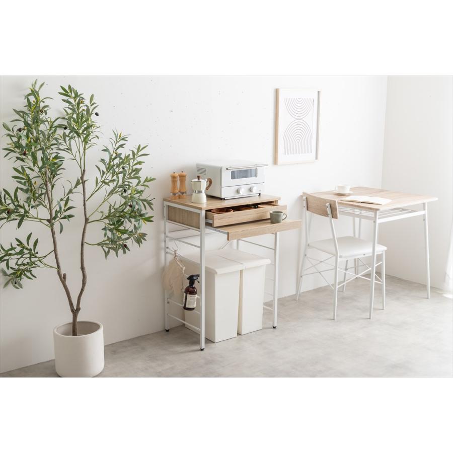 ゴミ箱上ラック 幅60cm Cammy ゴミ箱上レンジラック ロータイプ ゴミ箱