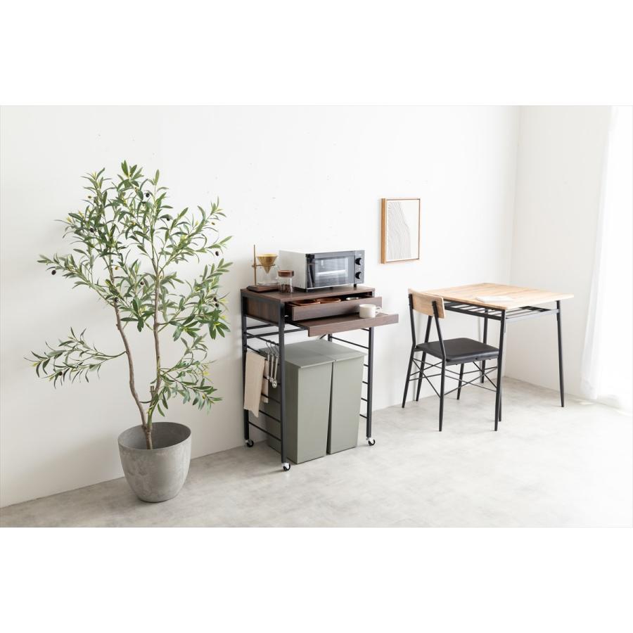 ゴミ箱上ラック 幅60cm Cammy ゴミ箱上レンジラック ロータイプ ゴミ箱