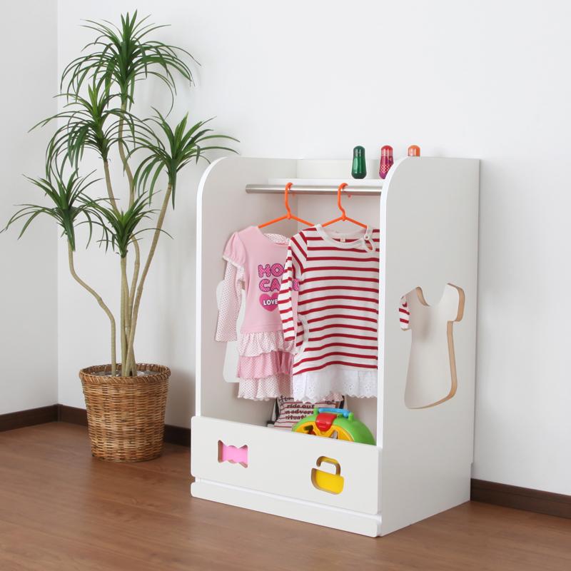 【送料込み】おかたづけしたくなるハンガーラック②　子ども　家具　入園入学準備 ハンガーラック 送料無料 お片付けしたくなる ハンガーラック 子供部屋