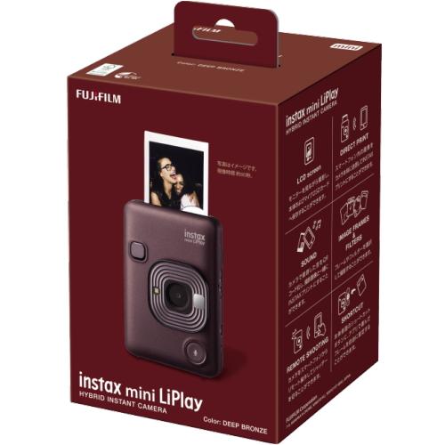 フィルム40枚付）富士フィルム チェキリプレイC ブロンズ チェキカメラ 