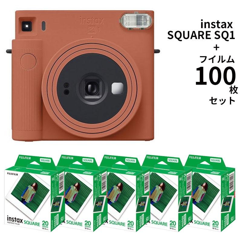 フィルム100枚付）富士フィルム チェキスクエアカメラ instax SQUARE 