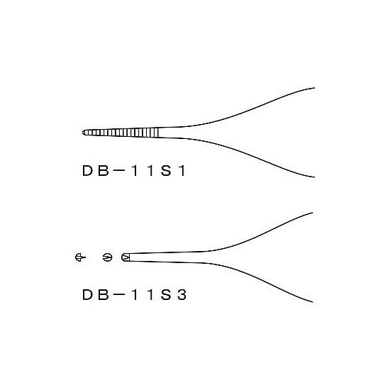 YDM　マイクロピンセット(マイクロ・アドソン)有鈎溝なし　DB11S3　4963931833252｜tokutokutokiwa｜02