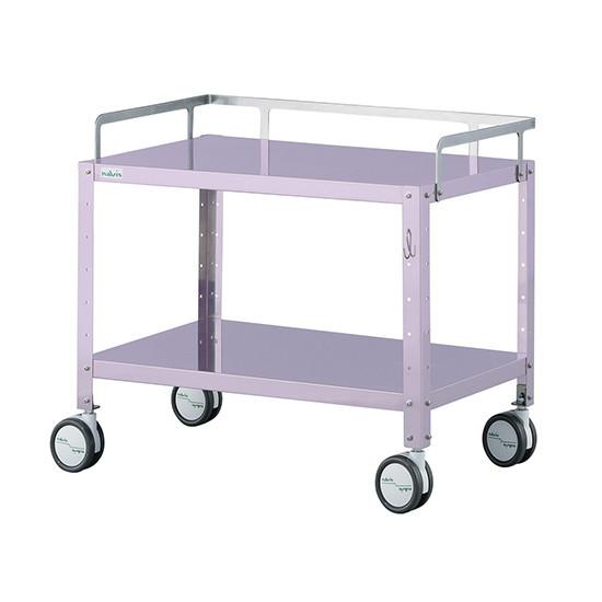 ナビス（アズワン）　ミニカラフルステンワゴン（フック付き・低床タイプ）　レギュラー　ラベンダー 　MCSWR-2LF　4589638294129