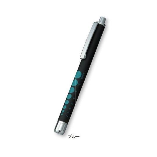 コンテック ラバー調ソフトLEDペンライト ブラック／ブルー KE-336