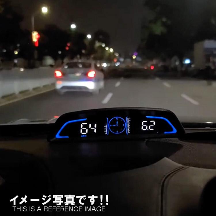 GPS式 HUD ヘッドアップディスプレイ G3 車載速度計 スピードメーター