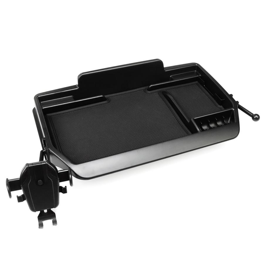 車載収納トレイ スマートフォンホルダー付き 黒 Vulcans 3点で1000円OFFクーポンあり】ダッシュボードトレイ N-VAN JJ1 アクセサリー