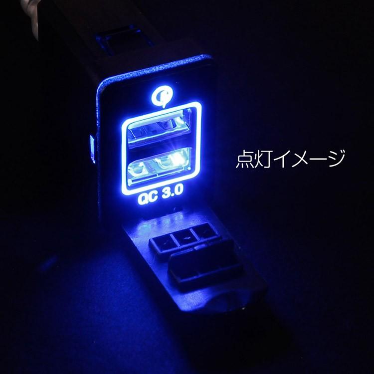 トヨタ車 2usbポート スイッチホールカバー 車載用 急速 充電usbポート スマホ充電器 青led点灯 蓋付き Qc3 0搭載 約34mm 23mm Tokutoyo トクトヨ Cyb 66shopping 通販 Yahoo ショッピング
