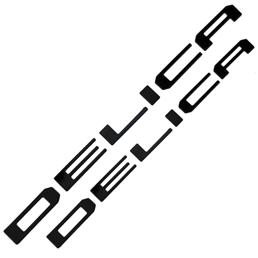 新型 デリカミニ 30系 フロント&リア エンブレム ガーニッシュ DELICA MINI ロゴ ステッカー ピアノブラック 12枚@ の商品画像