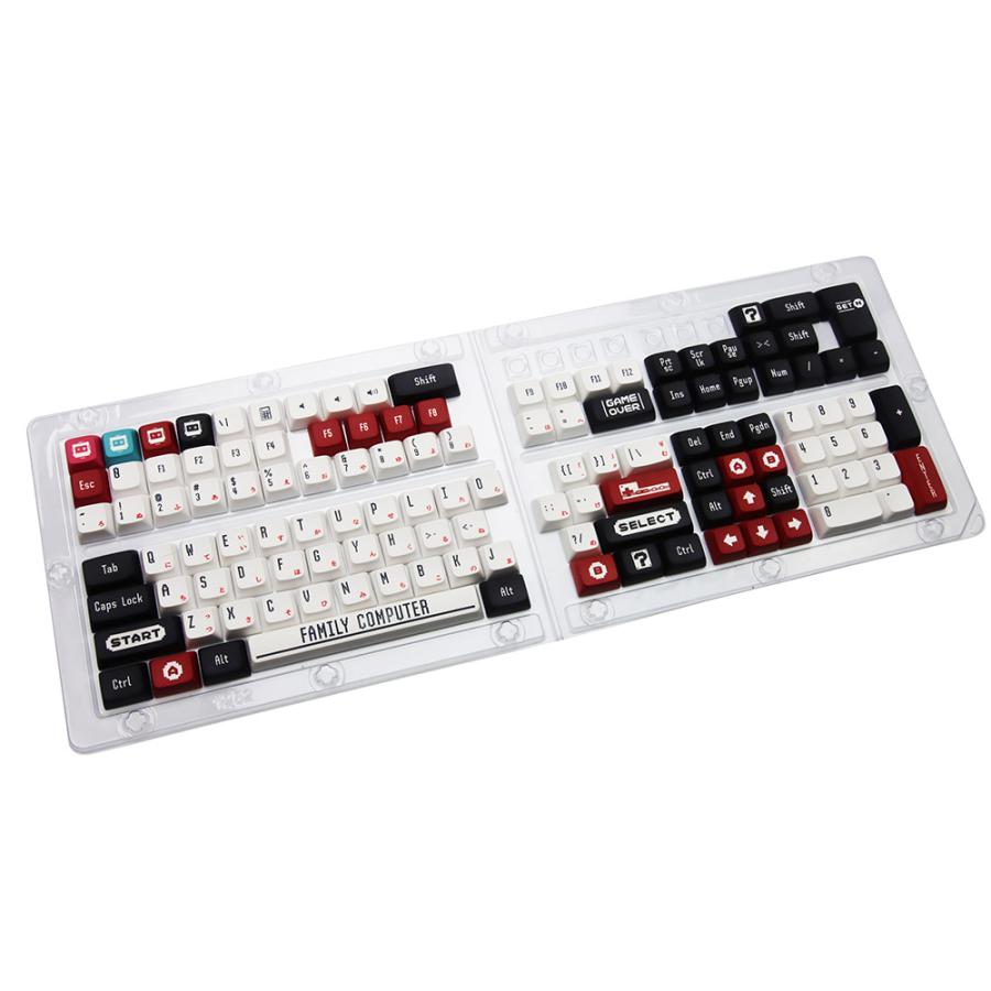 メカニカルキーボード用 キーキャップセット 日本語配列 PBT素材 十字