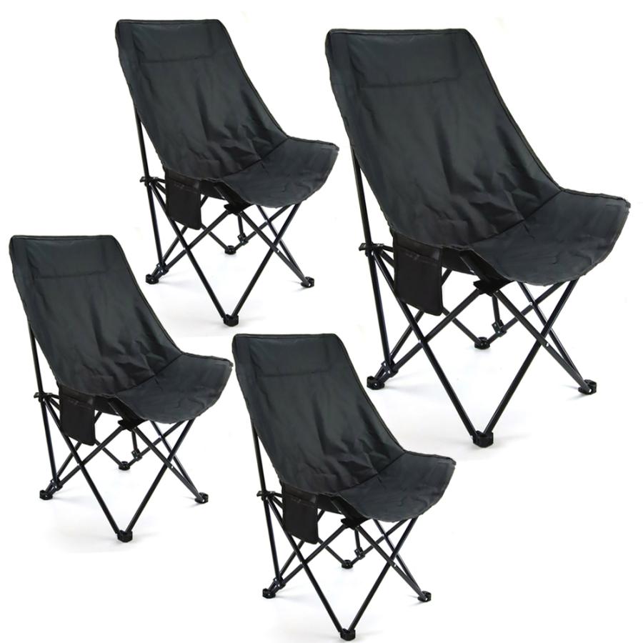 折りたたみキャンプチェア 軽量 アウトドア用 椅子4個付き 収納