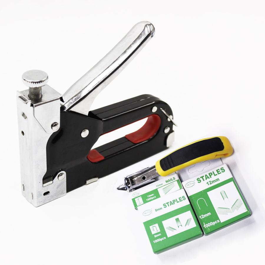 ハンドタッカー ケーブルタッカー 3in1 ステープル(替針) 3000本付き