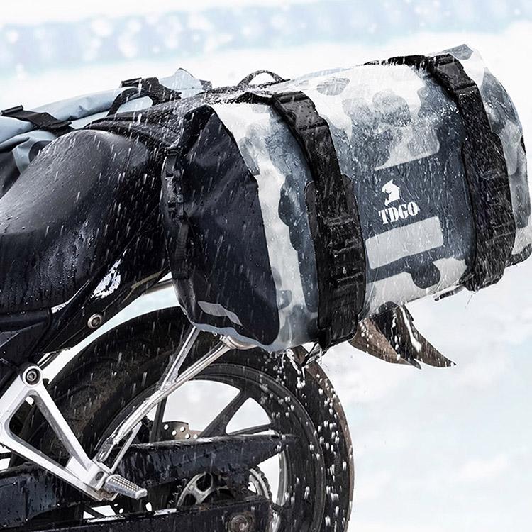 汎用 バイク用 サイドバッグ サドルバッグ PVCリアバッグ 30L×2