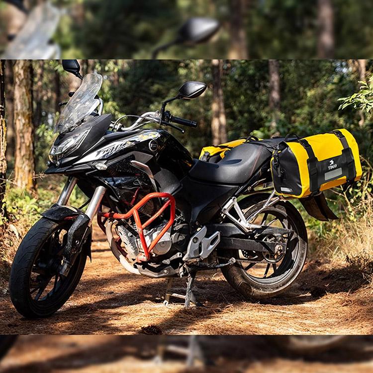 汎用 バイク用 サイドバッグ サドルバッグ PVCリアバッグ 30L×2個 
