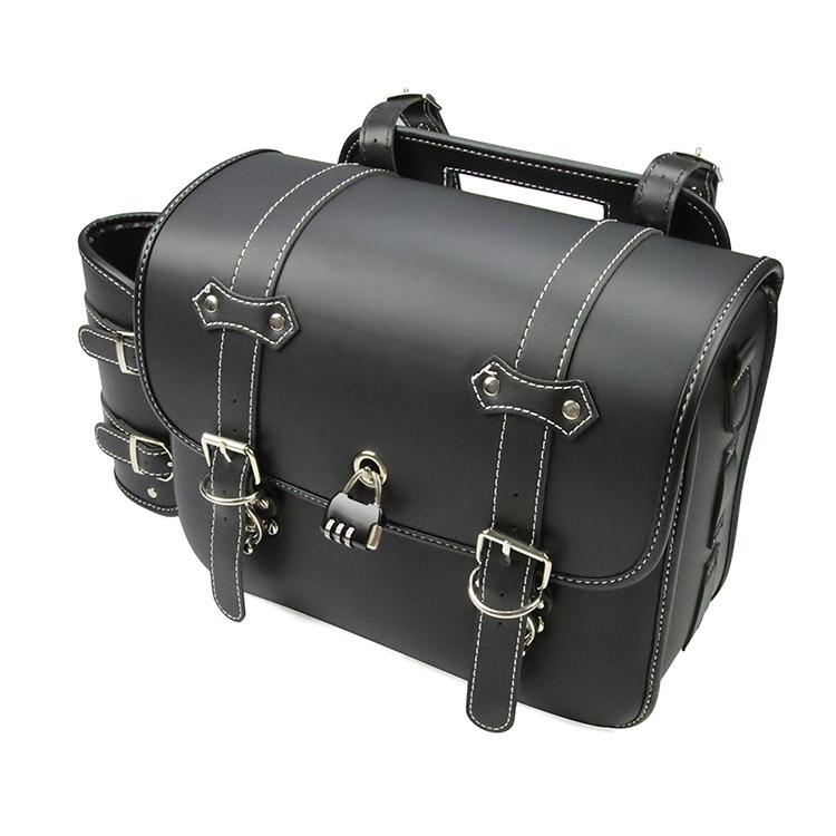 バイク サイドバッグ 防水 サイドバック バイク 15L 大容量 汎用ハーレー他 バイク汎用 大容量 15L サイドバッグ カスタム 高品質PU素材使用 収納