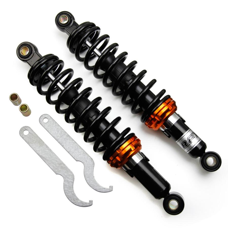 今季ブランド RFYサスペンションタンク付バイク320ｍｍ汎用 ゴールド