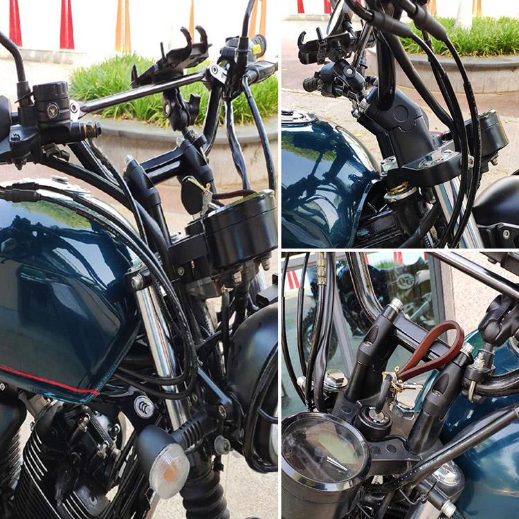 22mmハンドルバー用 ハンドルバークランプバック移動マウント