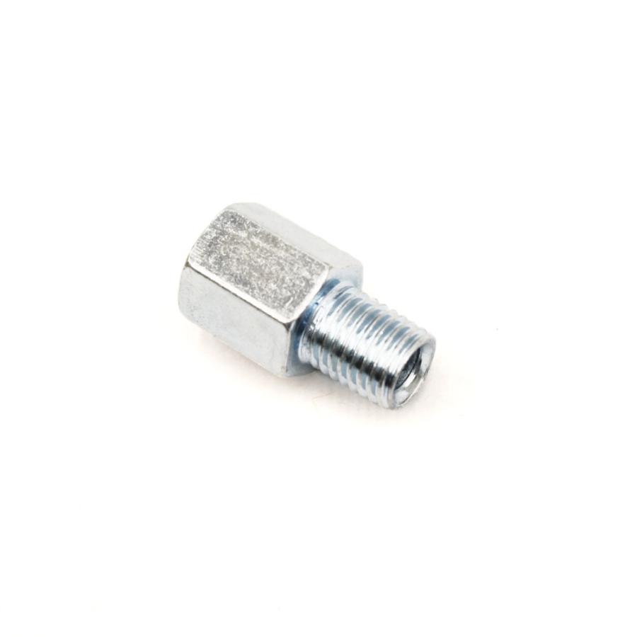 真鍮　ツイスト　ミラー　10mm変換付き バイクミラー用 変換アダプター 増高ネジ ミラー側10mm→車体側10mm 正