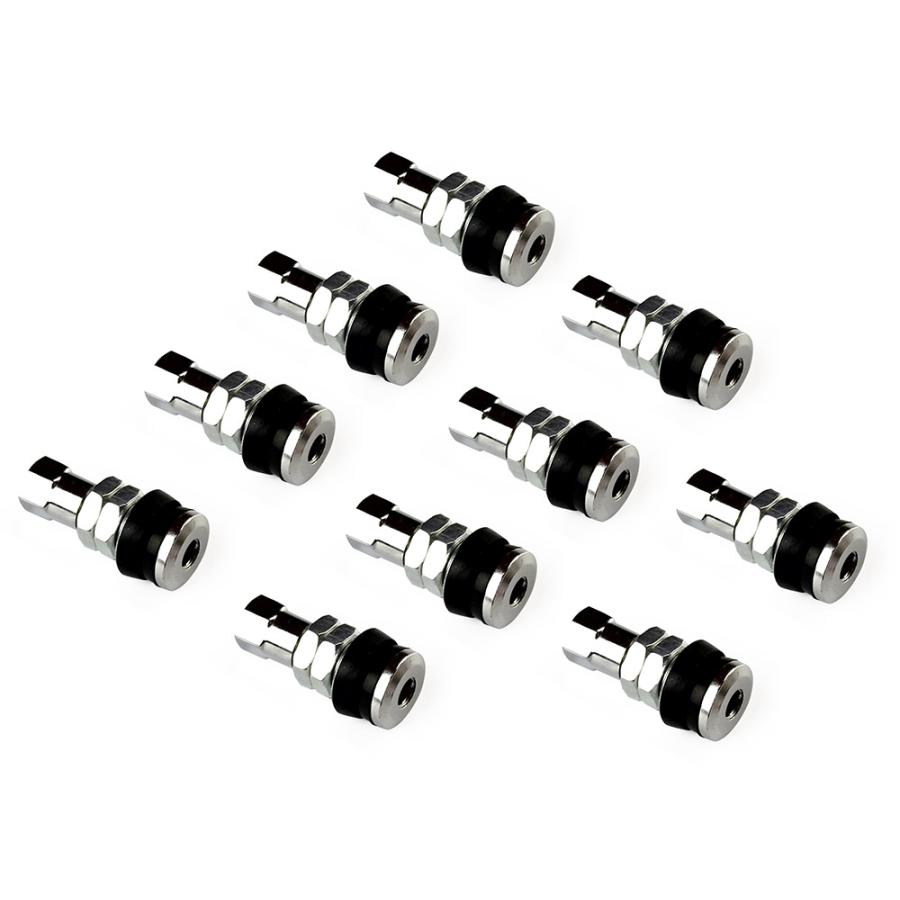 金属製 チューブレス エアバルブ 直型ストレート ショート 耐熱コア