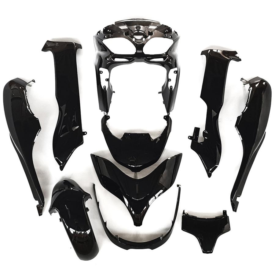 ホンダ フォルツァMF08-Z/X 外装カウル 10点セット 黒色 ホンダ フォルツァMF08-Z/X 外装カウル 10点セット 黒色