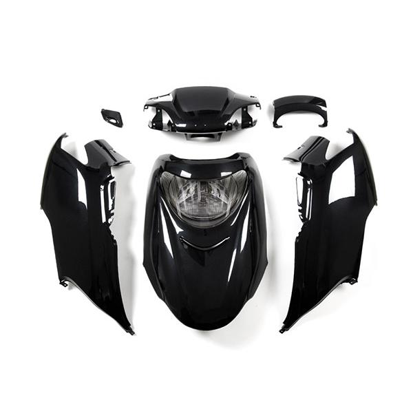 ホンダ ・スペイシー100用 純正外装パーツセット ホンダ（HONDA） スペイシー100(JF13) メタリック黒 外装カウル 6点