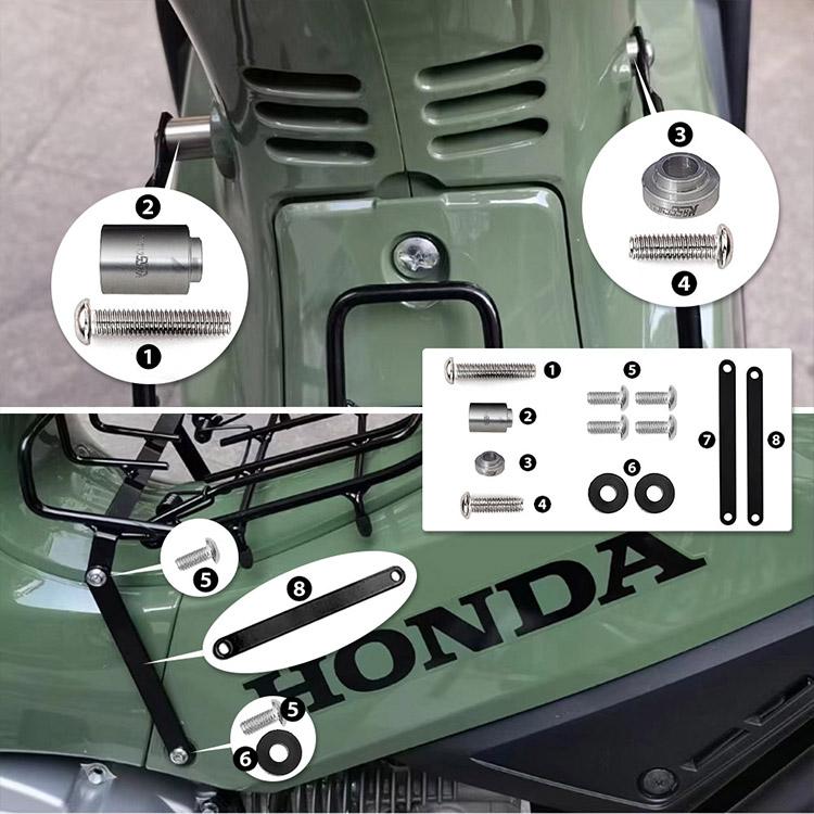 センターキャリア クロスカブ スーパーカブ 50 110 CC50 CC110 クロスカブ50/110 スーパーカブ50/110プロ用 センターキャリアキット