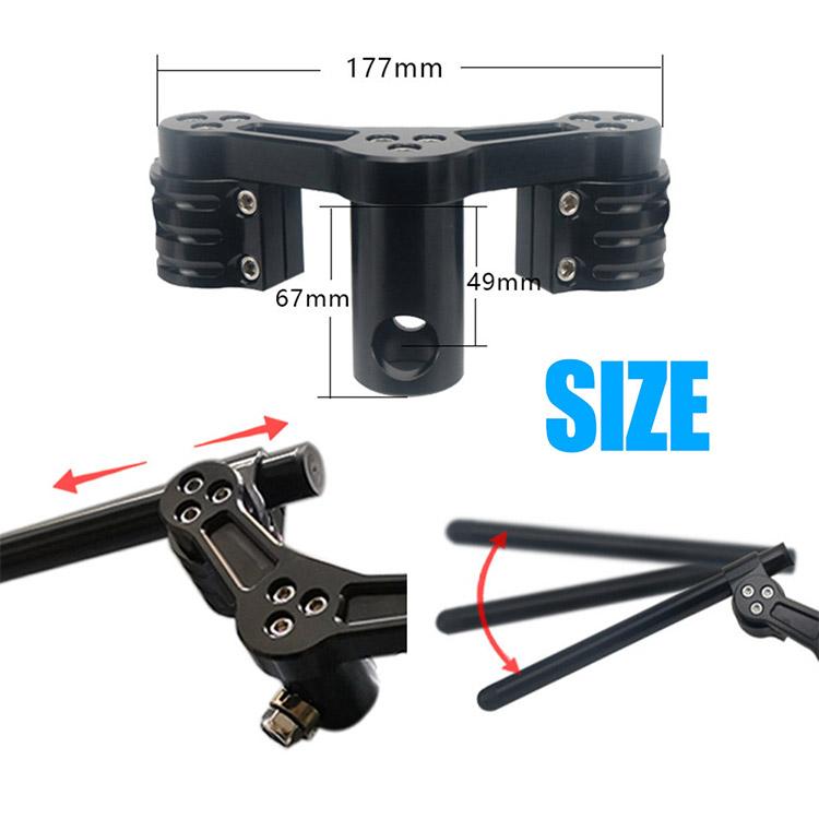 ホンダ用 ZOOMER AF58 セパレートハンドル セパハン 角度調整可能 CNC
