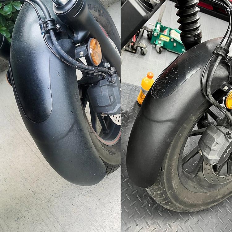 レブル250/500用 フロントフェンダー延長パーツ ブラック フェンダー