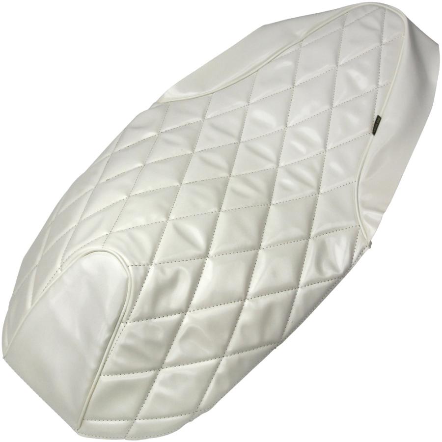 ホンダ（HONDA） PCX張替え用 シートカバー 白エナメル ダイヤカット