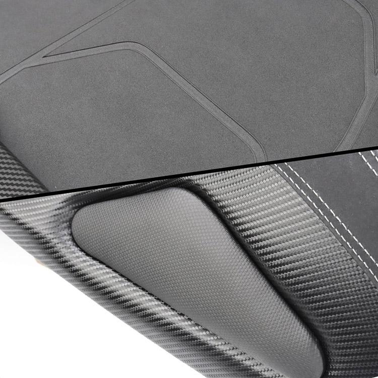 ホンダ対応 PCX125/150/160(JF81/JF84/KF30/JK05/JK06/KF47)用 カスタムシート完成品 ブラック＆カーボン調 2CM シート下げ_6