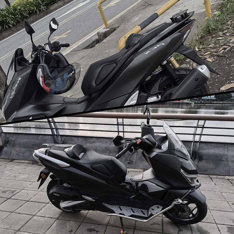 ホンダ対応 PCX125/150/160(JF81/JF84/KF30/JK05/JK06/KF47)用 カスタムシート完成品 ブラック＆カーボン調 2CM シート下げ_7