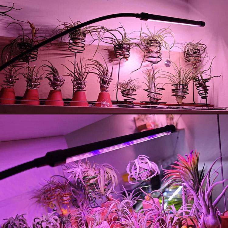 植物育成ライト 屋内植物ライトLED 10段階調光 USB給電 植物用 栽培